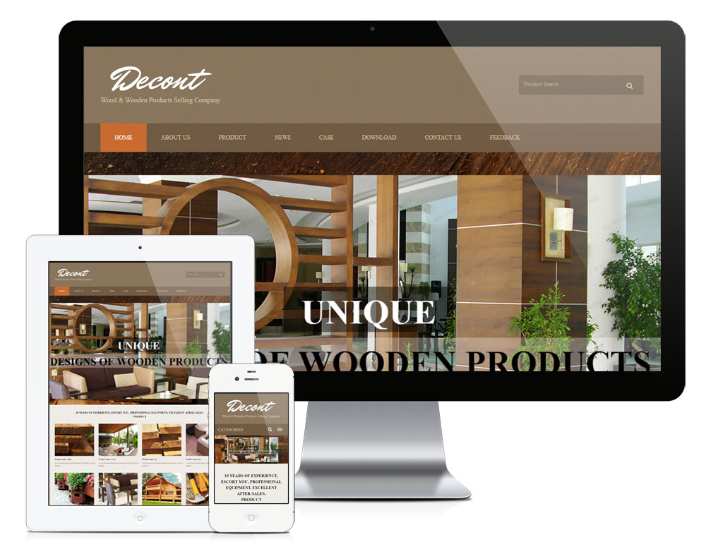 798家装家具外贸响应式英文网站模板